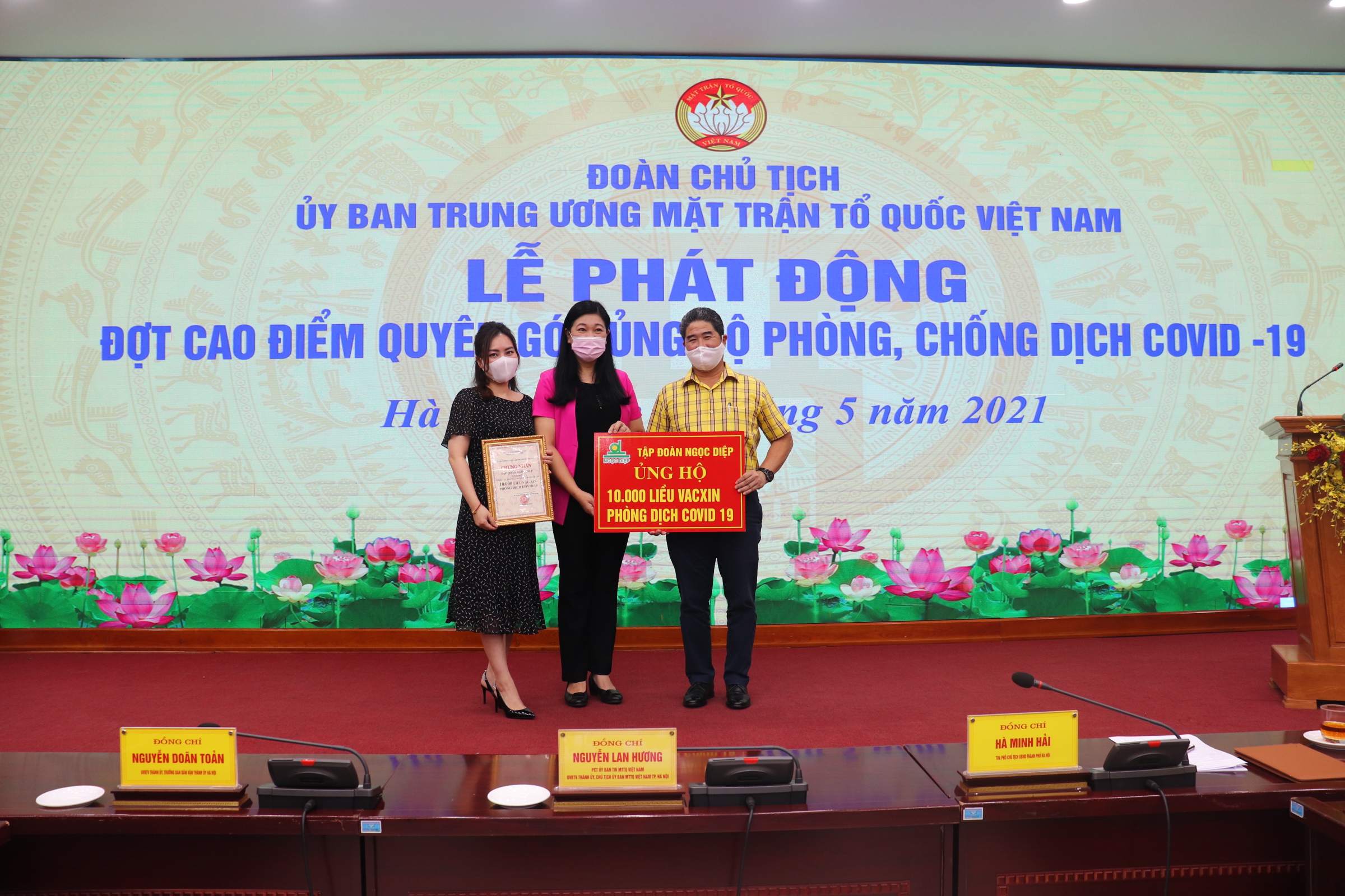Tập đoàn Ngọc Diệp đồng hành cùng chính phủ phòng chống dịch COVID-19