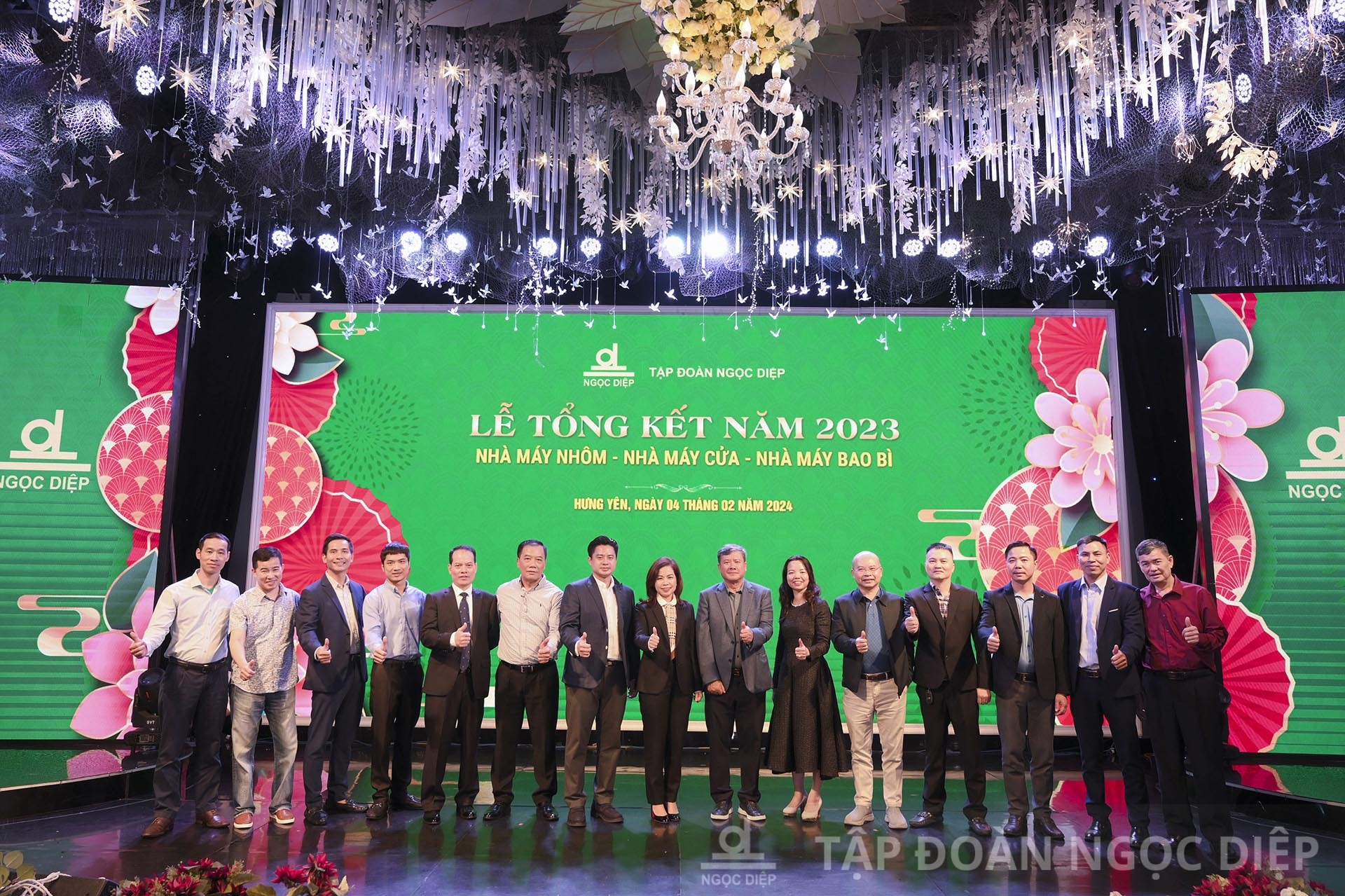 The 2023 Year-End Ceremony of Production and Business Operations: Packaging Factory – Window Factory – Aluminum Factory of Ngoc Diep Group