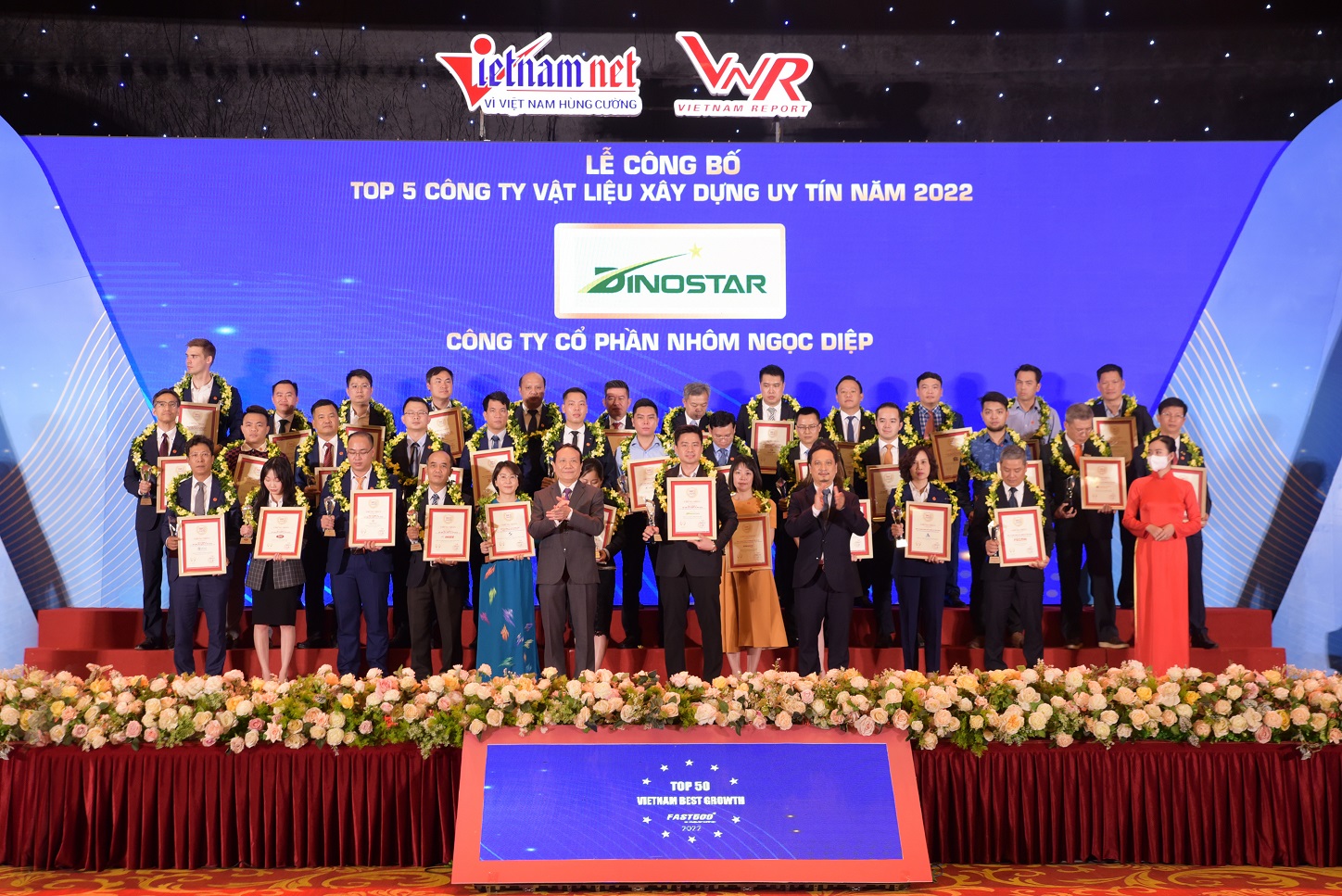 Tập đoàn Ngọc Diệp tiếp tục vào Top 500 Doanh nghiệp tăng trưởng nhanh nhất 2022