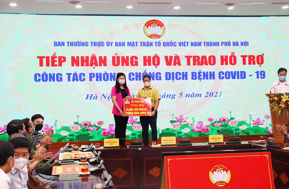 Ngoc Diep Group donated 10,000 doses of Covid-19 vaccine.
