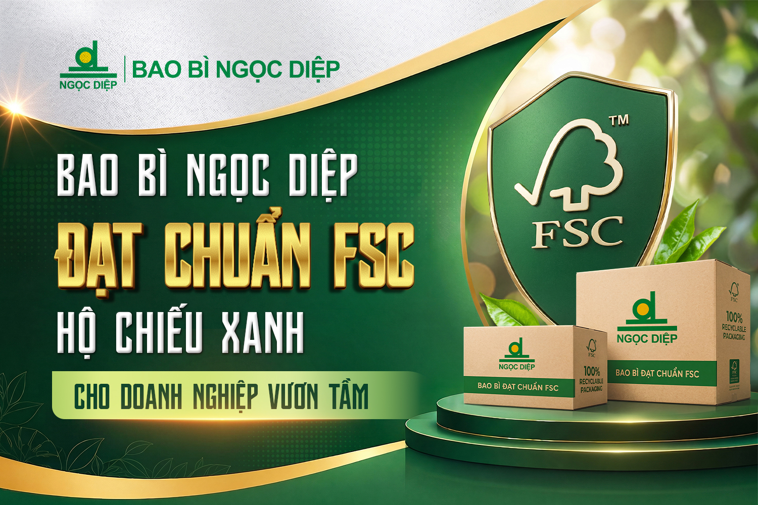 Bao bì đạt chuẩn FSC: ‘Hộ chiếu xanh’ cho doanh nghiệp vươn tầm