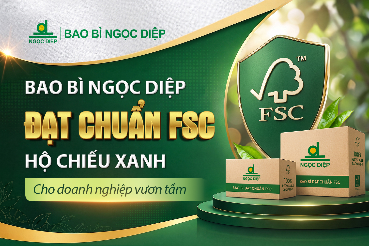 Bao bì đạt chuẩn FSC: ‘Hộ chiếu xanh’ cho doanh nghiệp vươn tầm