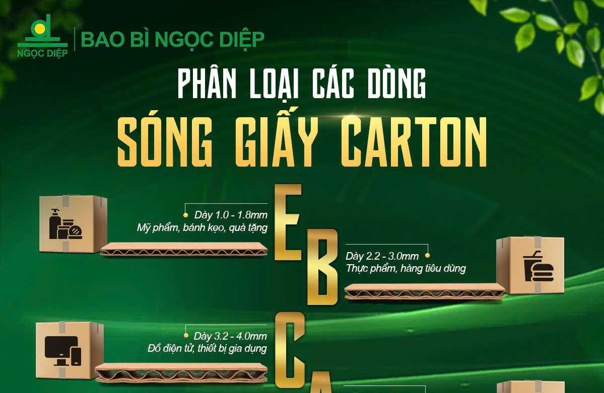 Các dòng sóng giấy carton và nguyên tắc lựa chọn theo nhu cầu đóng gói