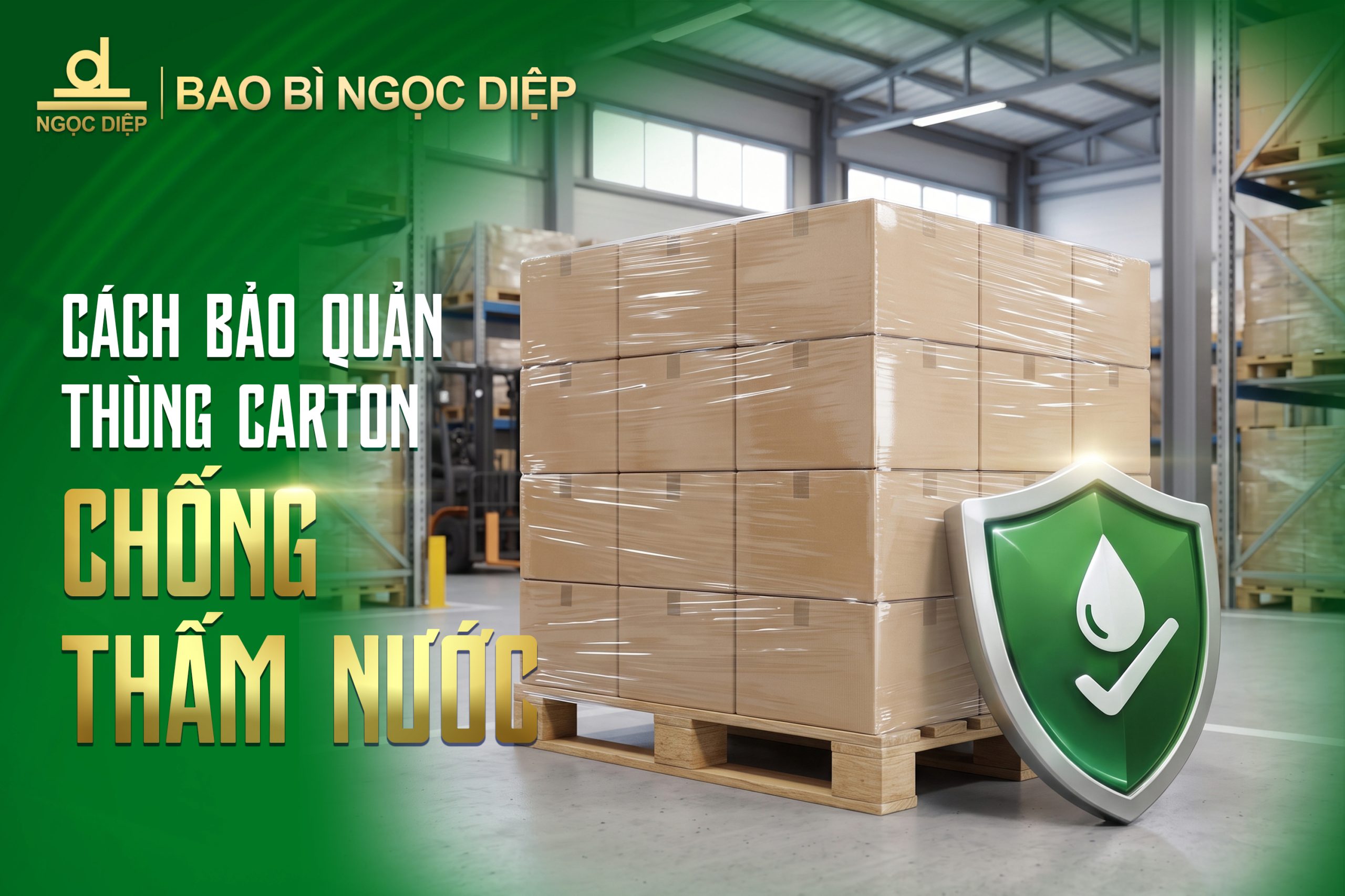 Cách bảo quản thùng carton chống thấm nước mùa mưa bão